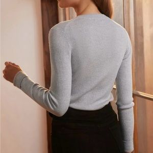 Premium 100% Merino Wool Slim Ribbed Sweater